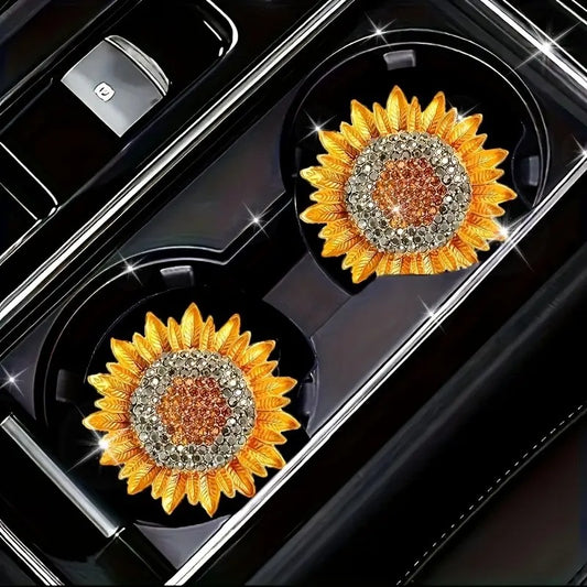 Beautify Sunflower Car Coaster