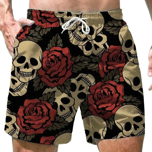 Skulls Roses Beach Short Quick Dry