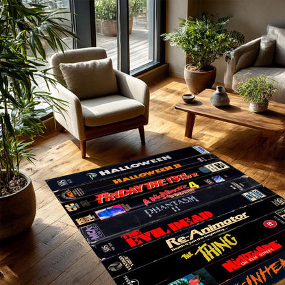 Retro Halloween Vibes Area Rug