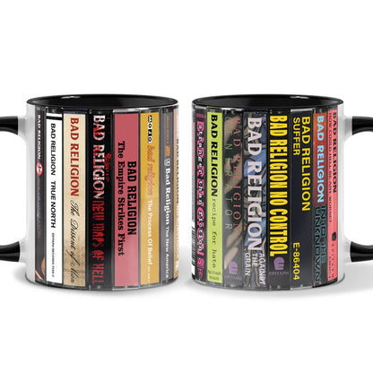 Bad Religion Albums Cassette Collection Retro Accent Mug