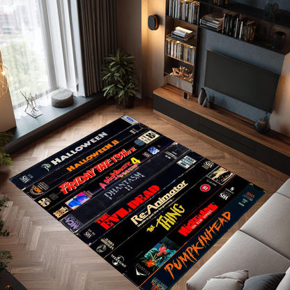 Retro Halloween Vibes Area Rug
