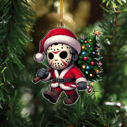 Funny Christmas Horror Christmas Ornament