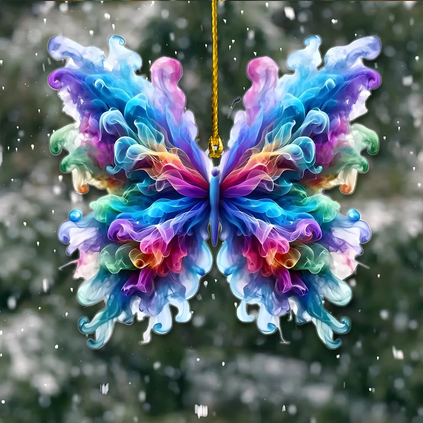 Butterfly Colorful Acrylic Ornament Gift For Nature