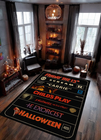 Retro Halloween Vibes Area Rug