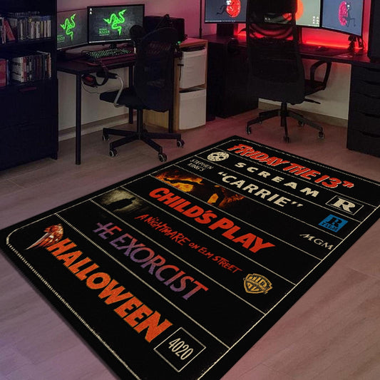 Retro Halloween Vibes Area Rug