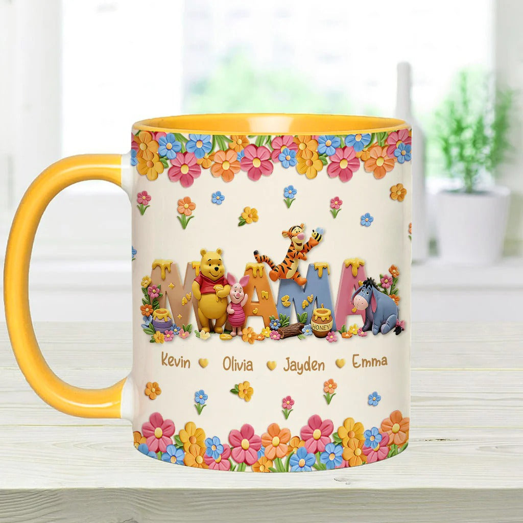 Mama Bear - Personalized Mama Accent Mug