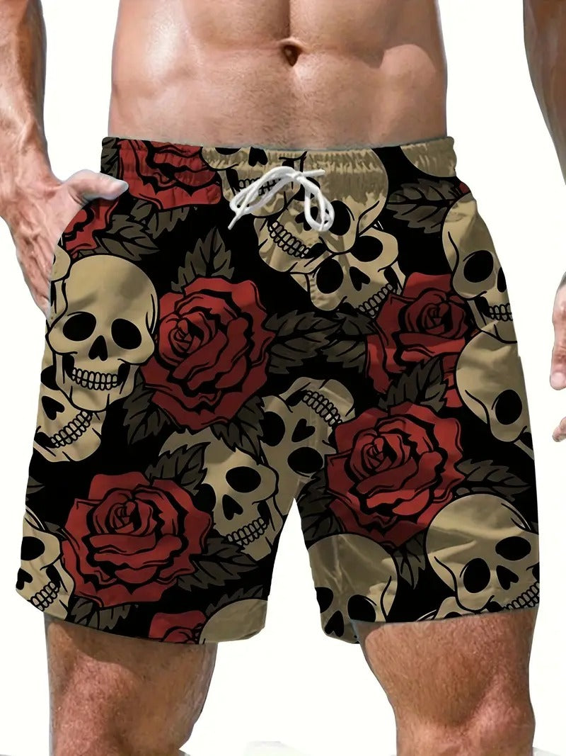 Skulls Roses Beach Short Quick Dry