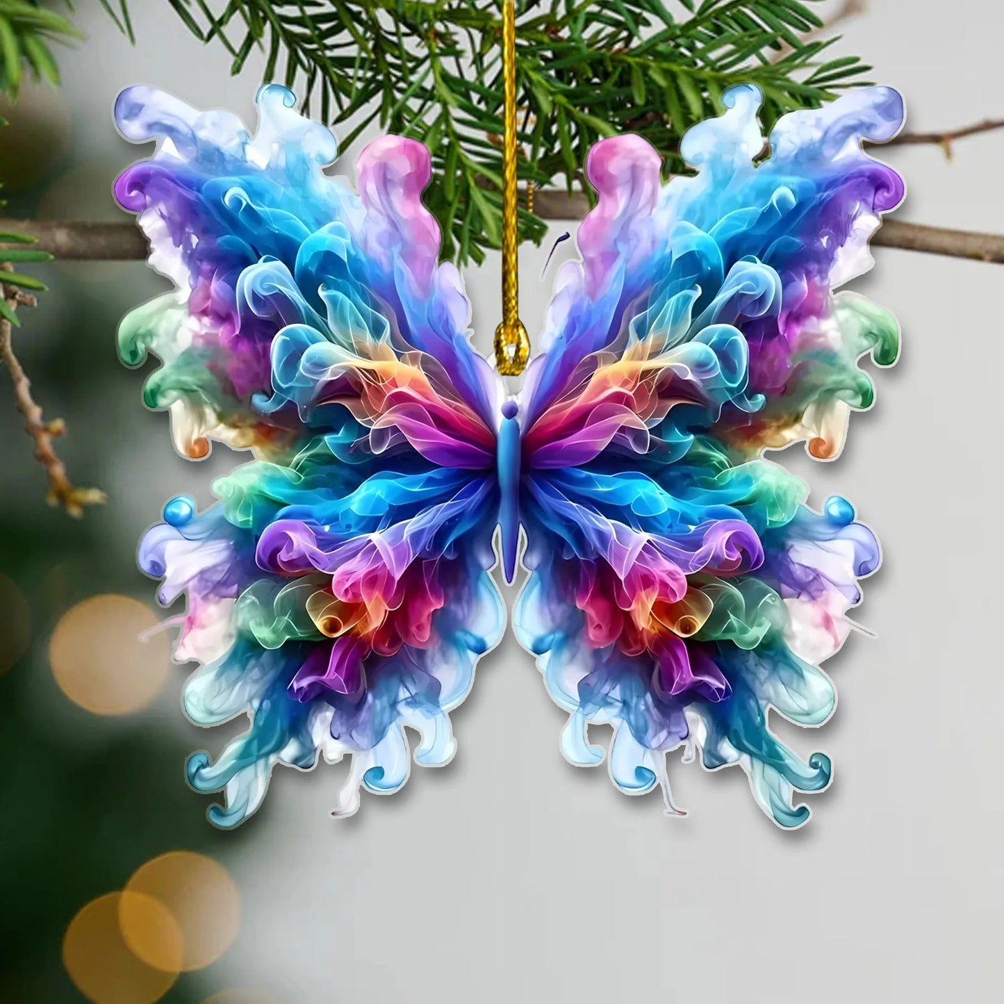 Butterfly Colorful Acrylic Ornament Gift For Nature