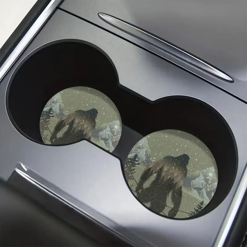 Don’t Spill, It’s Chilling – Bigfoot Winter Car Coaster