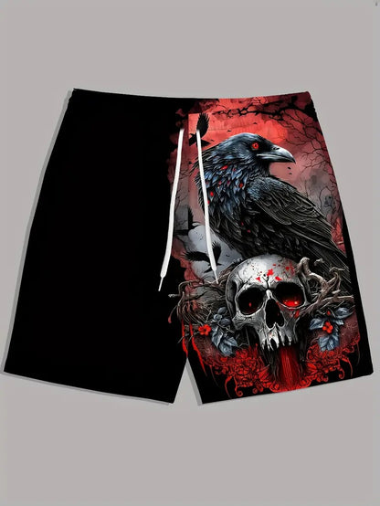 Skull Graphic - Beach Short Quick Dry