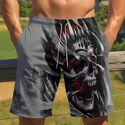 Skull Graphic - Beach Short Quick Dry