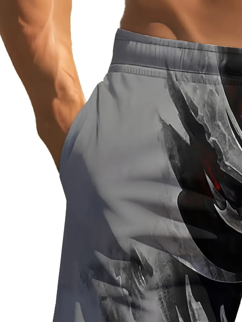 Skull Graphic - Beach Short Quick Dry