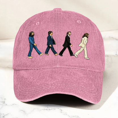 Abbey Road Denim Dad Cap - Retro Vintage Dad Cap Gift For Dad