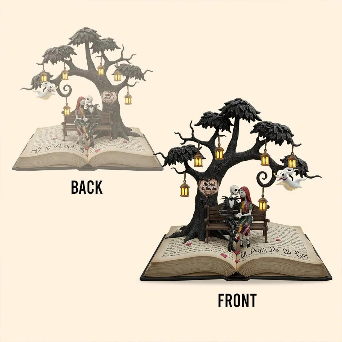 Personalized Scary Couple Custom Shaped Acrylic Plaque