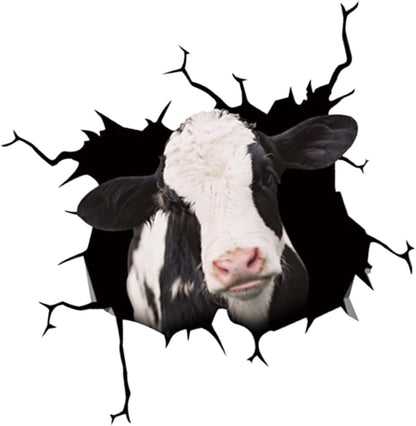 Dairy cow crack sticker cattle lover, Cows Decal