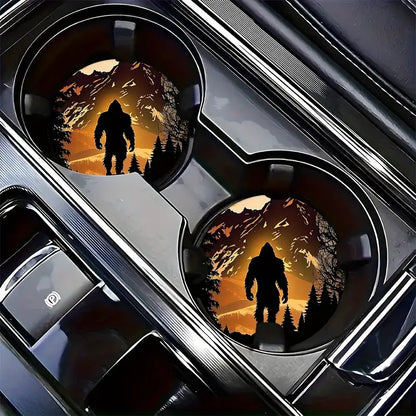 Sip Happens in the Woods – Bigfoot Car Coaster