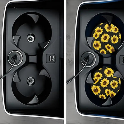 Blooming Sunflower Car Coaster