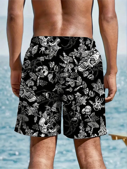 Skulls Floral Beach Short Quick Dry