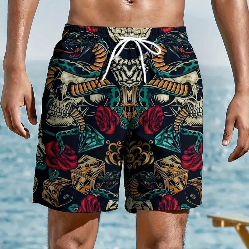 Skull Snake Beach Short Quick Dry