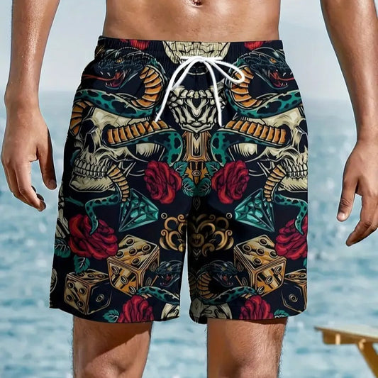 Skull Snake Beach Short Quick Dry