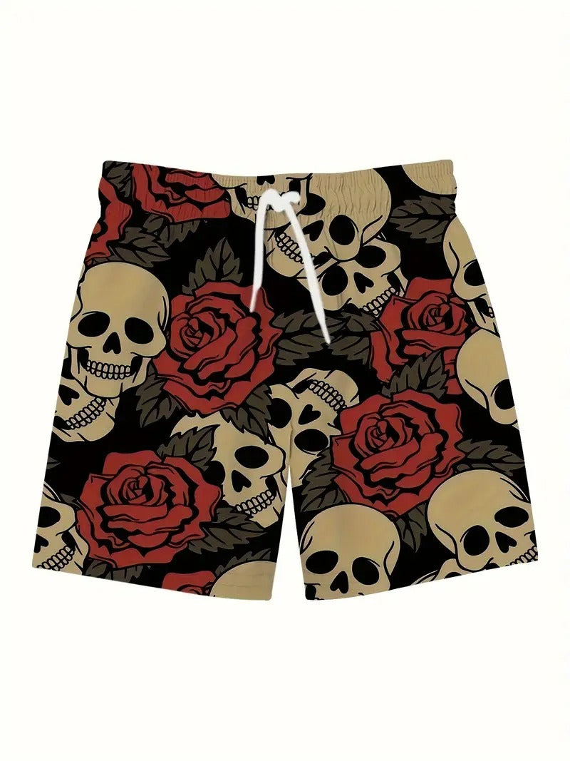 Skulls Roses Beach Short Quick Dry