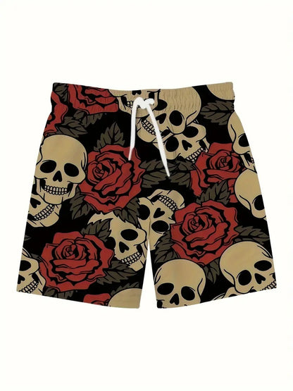Skulls Roses Beach Short Quick Dry