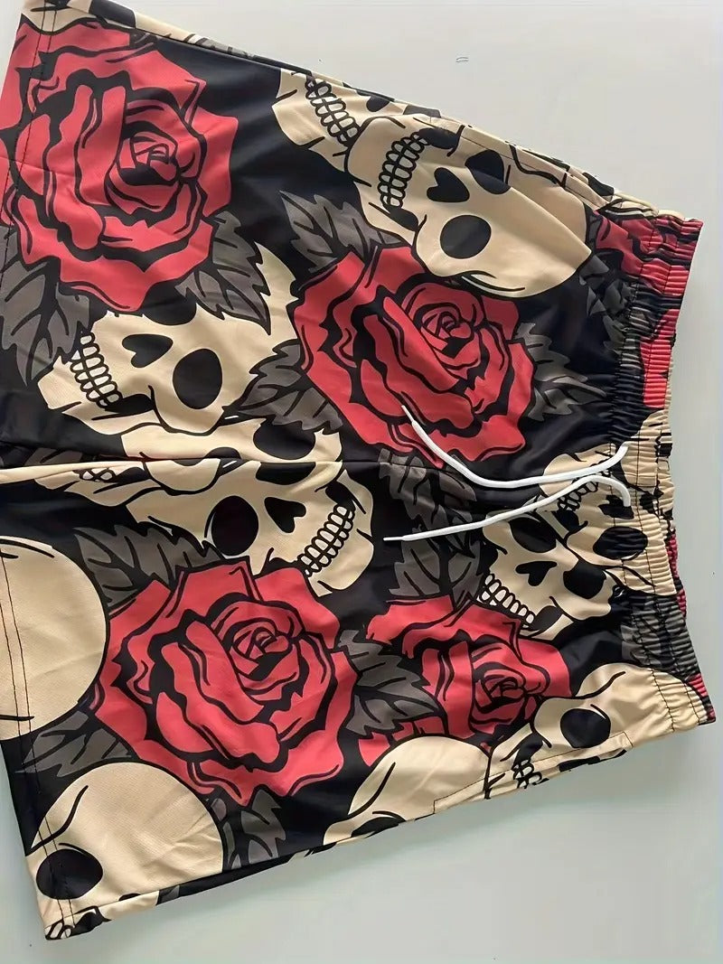 Skulls Roses Beach Short Quick Dry