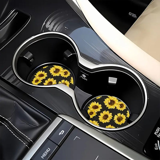 Blooming Sunflower Car Coaster