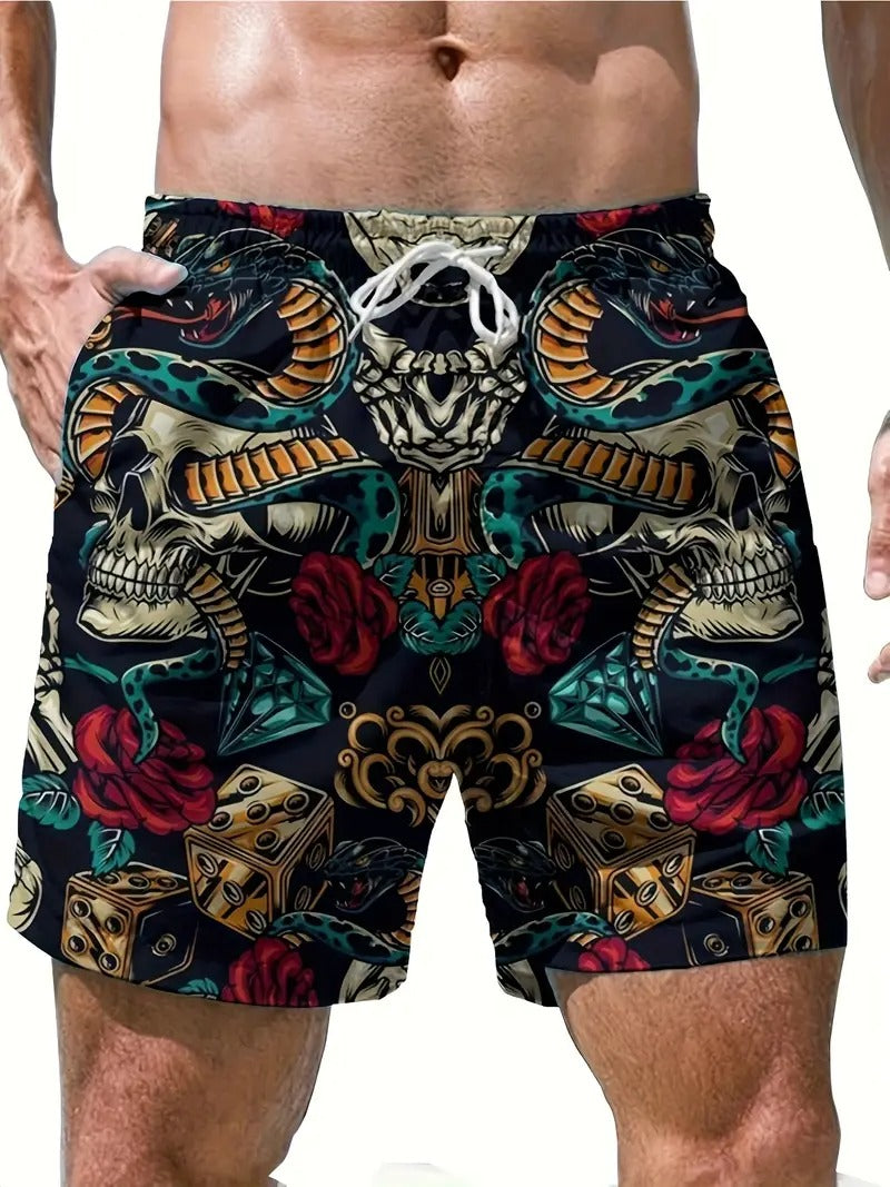 Skull Snake Beach Short Quick Dry