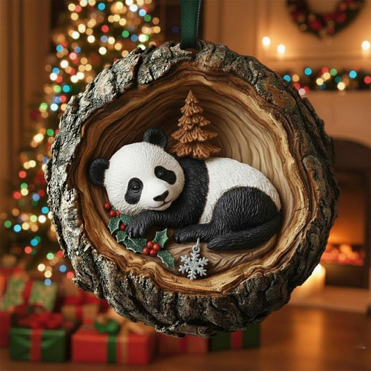 Animals Wooden Ornament, Christmas Decoration Wooden Ornament