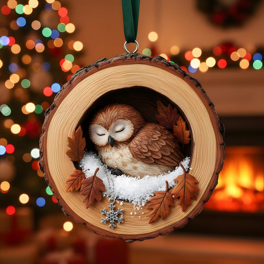 Animals Wooden Ornament, Christmas Decoration Wooden Ornament