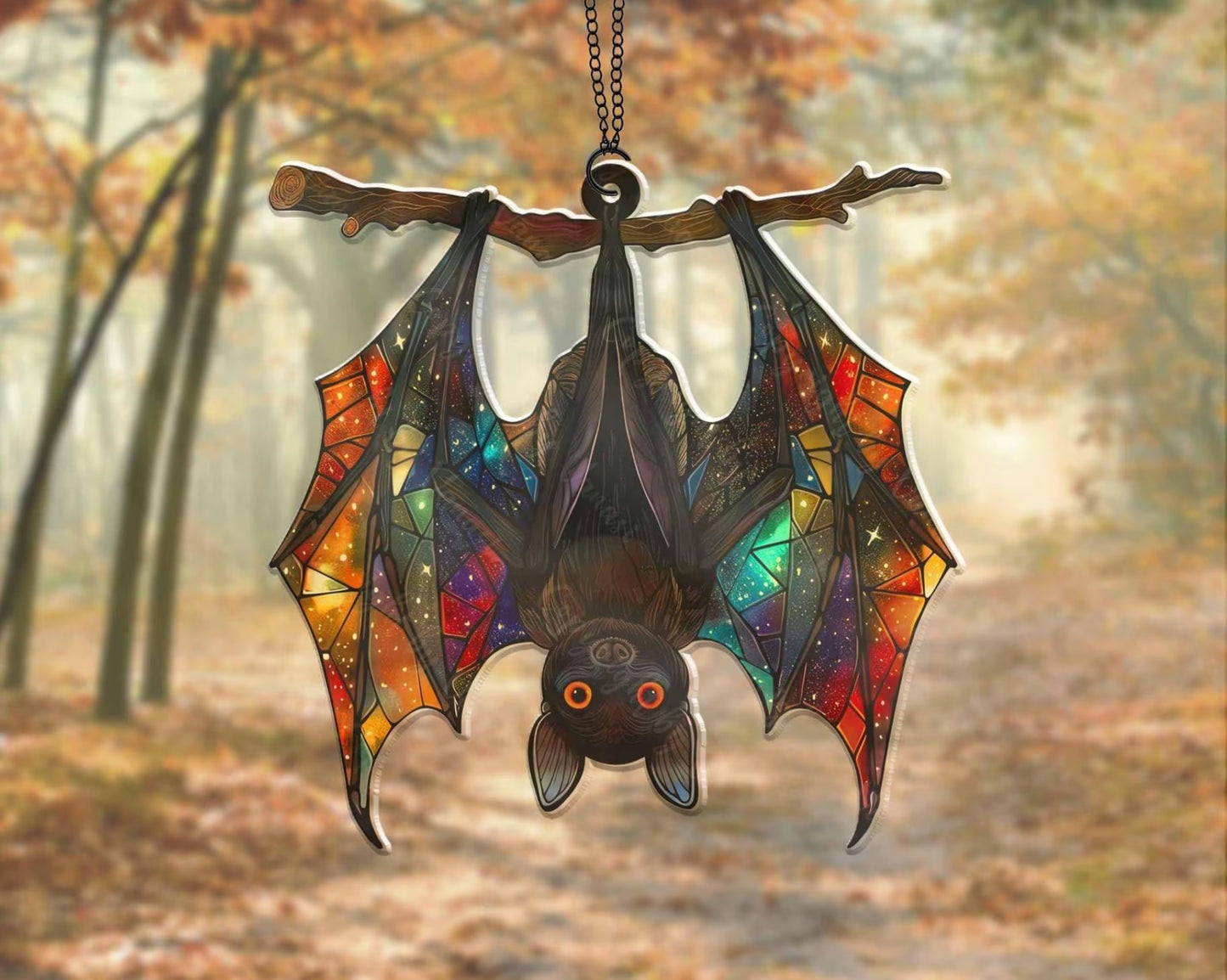 Gothic Bat Acrylic Window Suncatcher