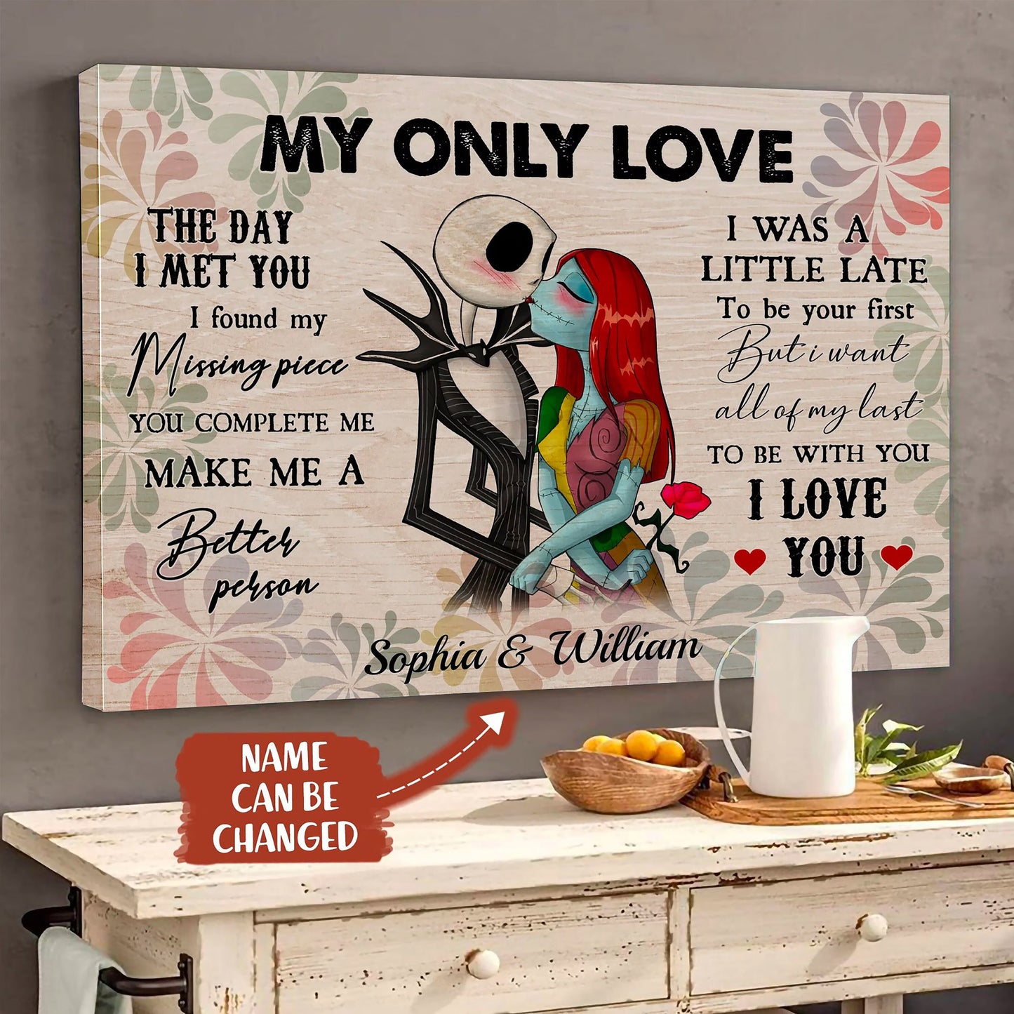 My Only Love - Personalized Couple Canvas And Poster