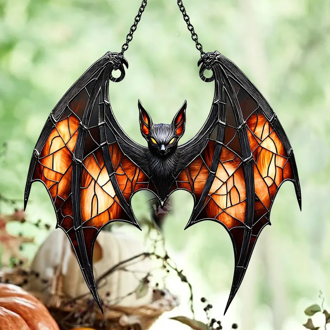 Spooky Bat Acrylic Window, Acrylic Window Hanging