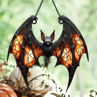 Spooky Bat Acrylic Window, Acrylic Window Hanging
