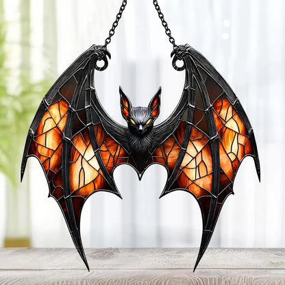 Spooky Bat Acrylic Window, Acrylic Window Hanging