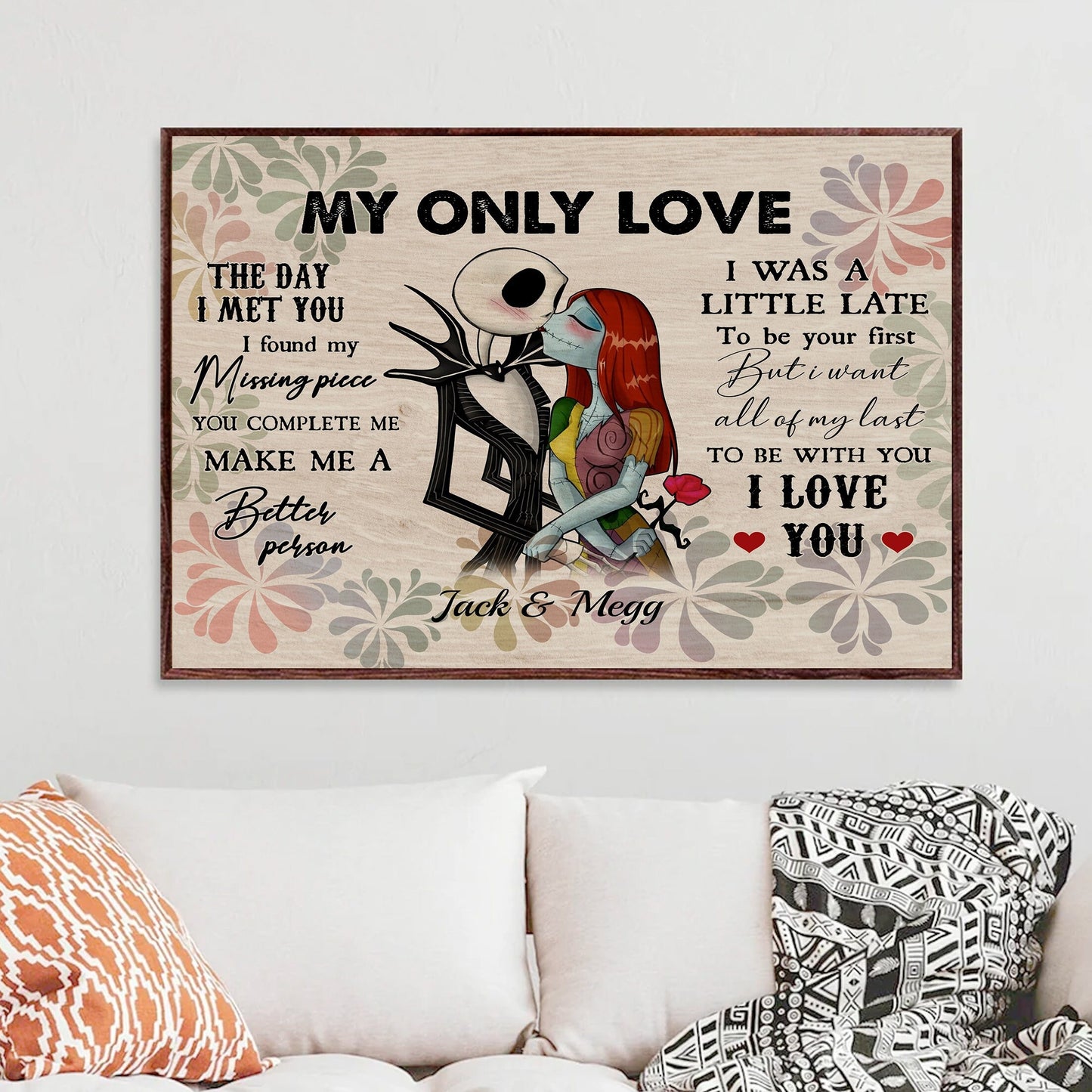 My Only Love - Personalized Couple Canvas And Poster