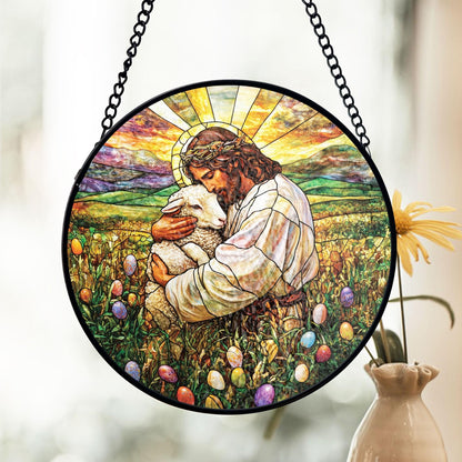 Jesus Suncatcher, Christian Gifts Stained Glass Suncatcher