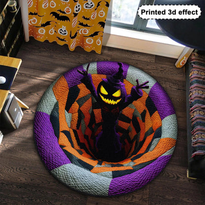 Halloween Ghost Quilted Round Mat