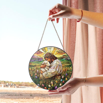 Jesus Suncatcher, Christian Gifts Stained Glass Suncatcher