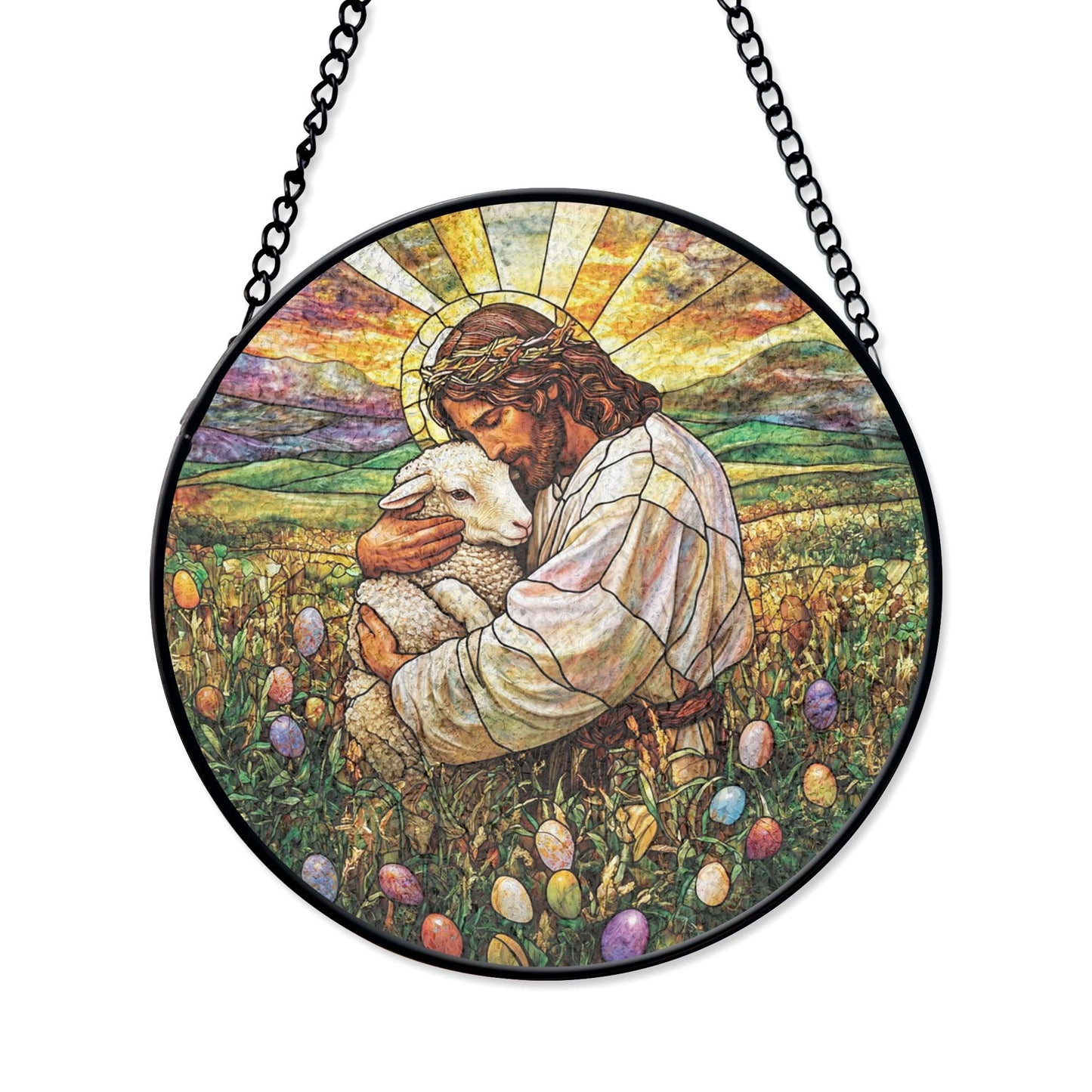 Jesus Suncatcher, Christian Gifts Stained Glass Suncatcher