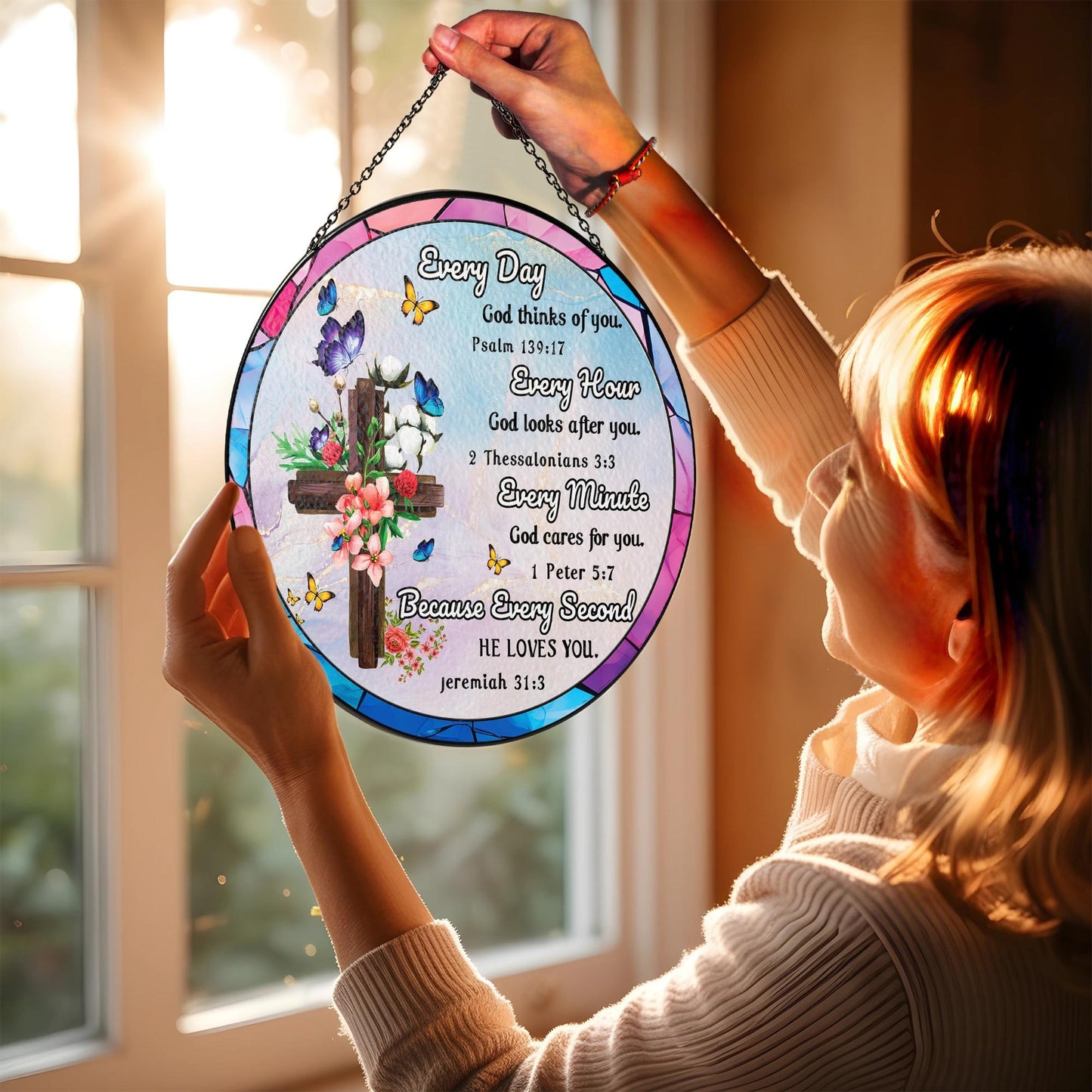 Christian Gifts Stained Glass Suncatcher