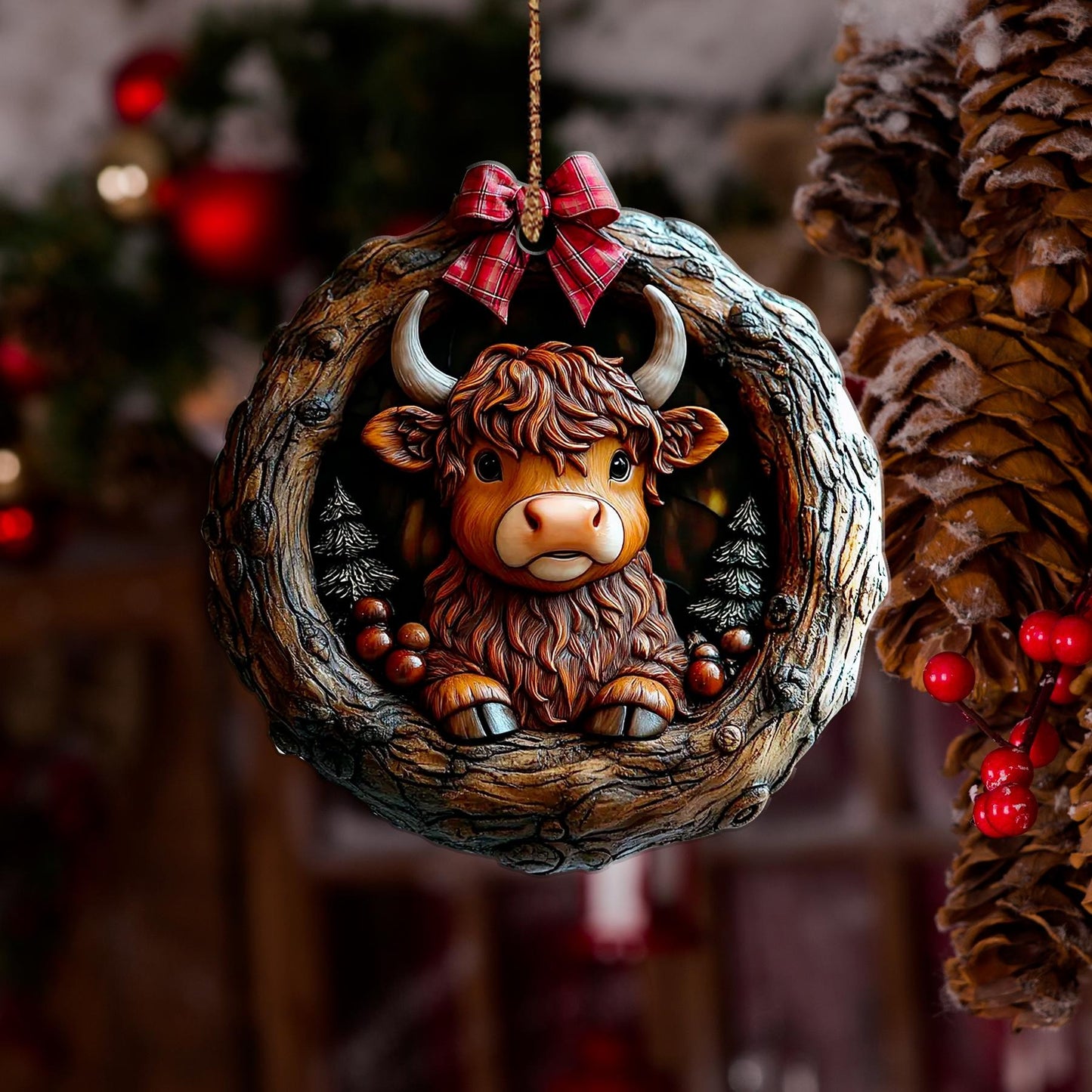 Highland Cow Ornament