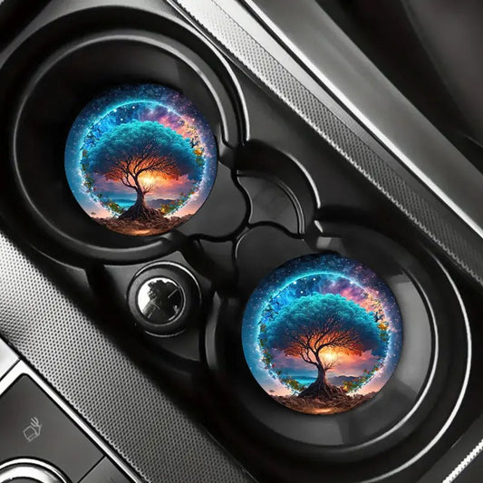 Cosmic Tree of Life Car Coaster