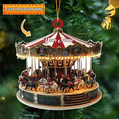 Horse Lover Personalized Christmas Ornament