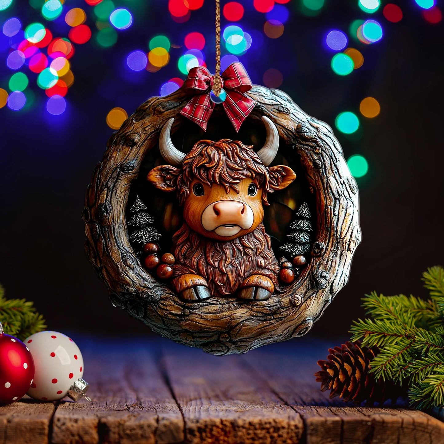 Highland Cow Ornament