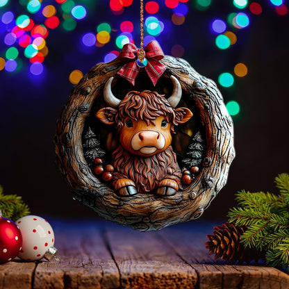 Highland Cow Ornament