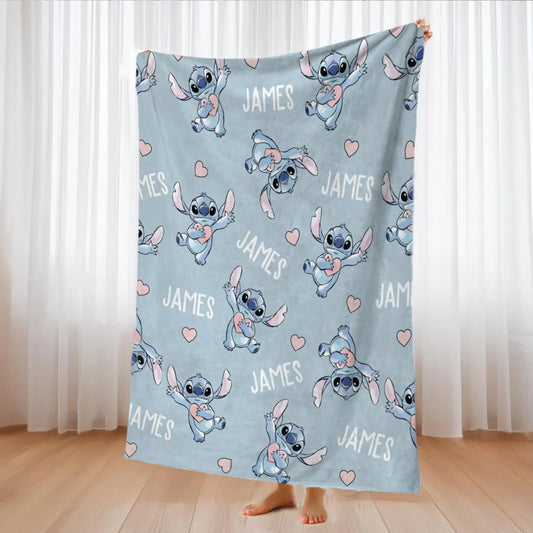 Personalized Watercolor Blanket