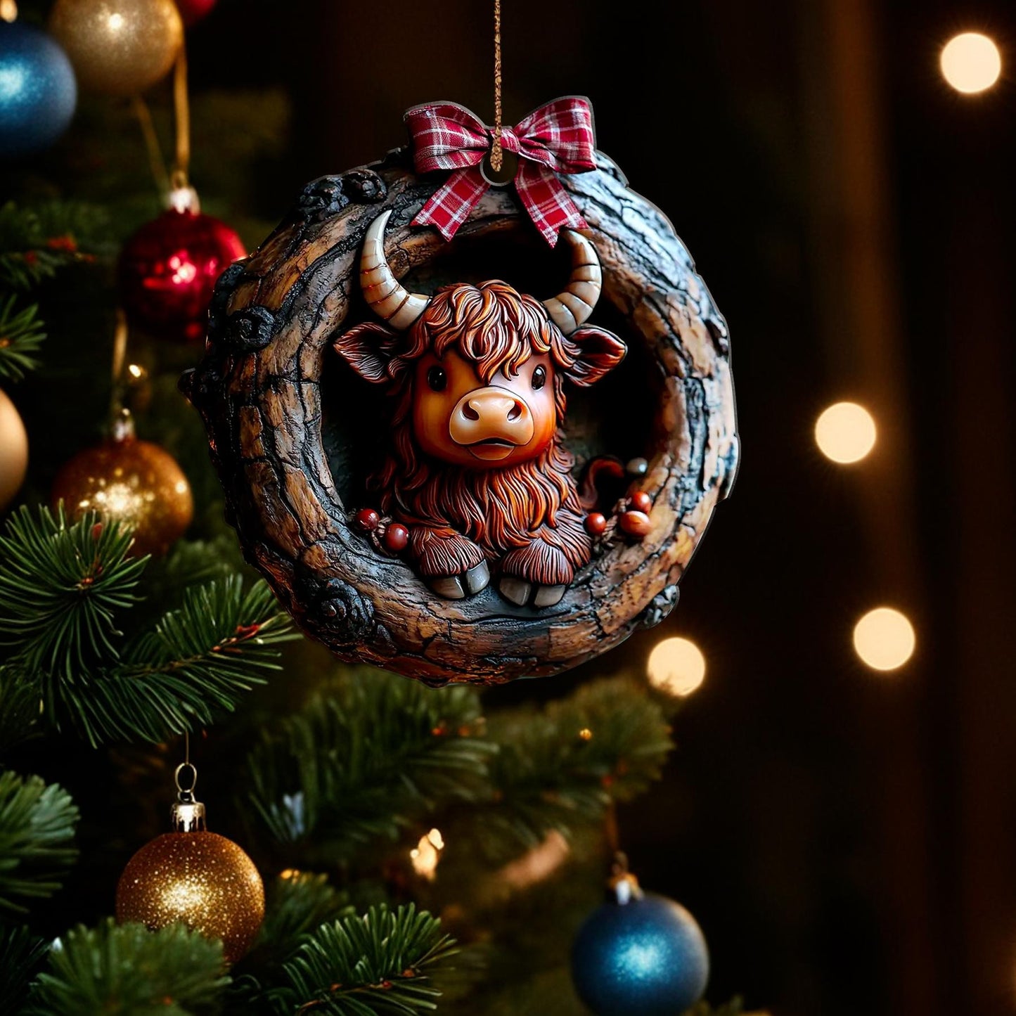 Highland Cow Ornament
