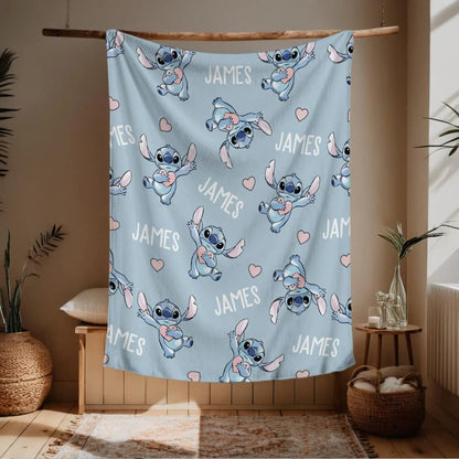 Personalized Watercolor Blanket